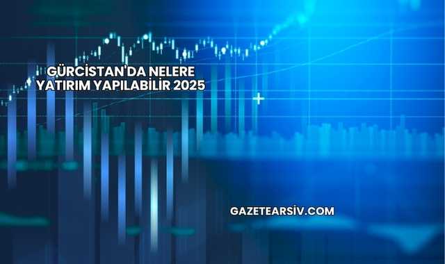 Gürcistan'da Nelere Yatırım Yapılabilir 2025