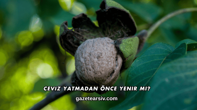 Ceviz Yatmadan Önce Yenir mi?